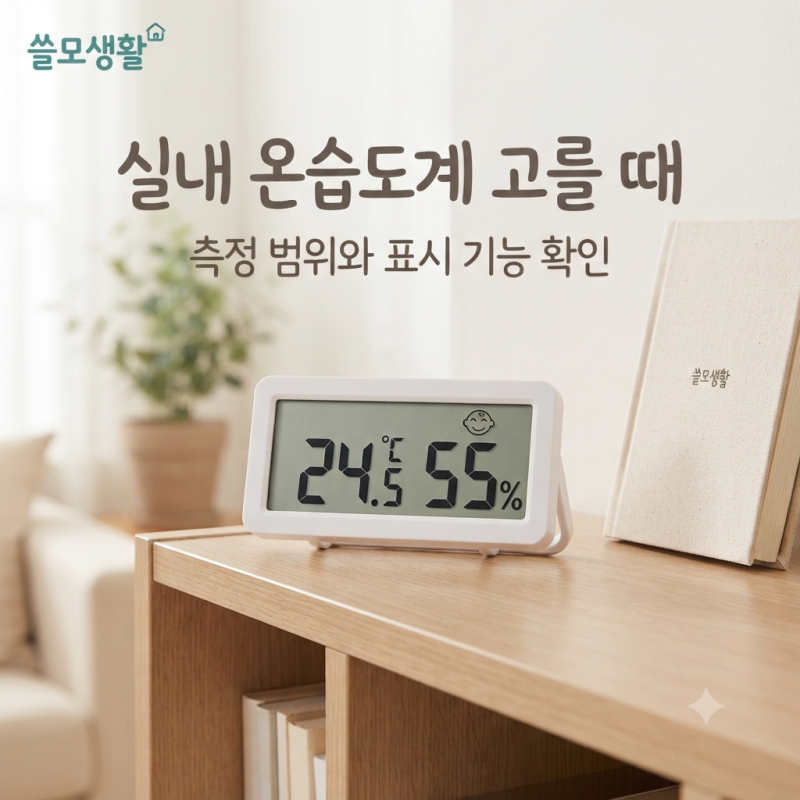 실내 온습도계 고를 때 측정 범위와 표시 기능은 어떻게 볼까?