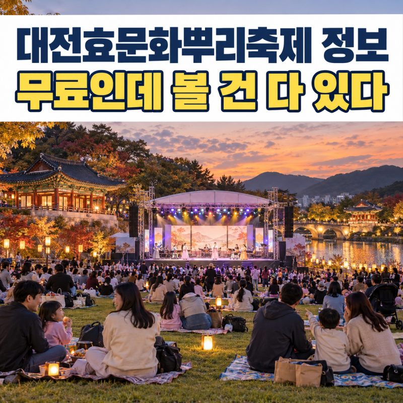 대전효문화뿌리축제, 관람료 0원으로 송가인·폴킴 무대까지 보는 3일