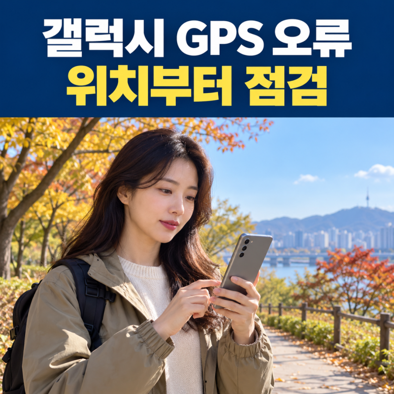 “갤럭시 GPS가 엉뚱한 곳을 가리켜요”｜지도 위치 오류 점검 순서