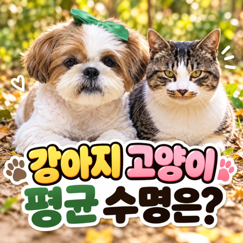 강아지 고양이 평균 수명 몇 살? 품종에 따라 다를까?