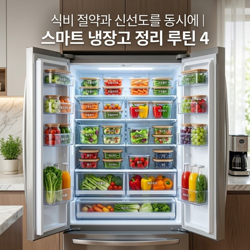 살림 고수들의 냉장고 정리 공식: 칸별 온도 활용법부터 밀폐용기 소분 노하우 완벽 정리