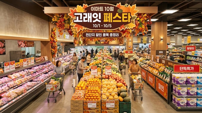 이마트 고래잇 10월 행사 기간 및 2026 전단지 할인 품목 총정리