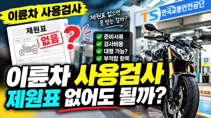 이륜차 사용폐지 후 재등록 검사 완벽정리