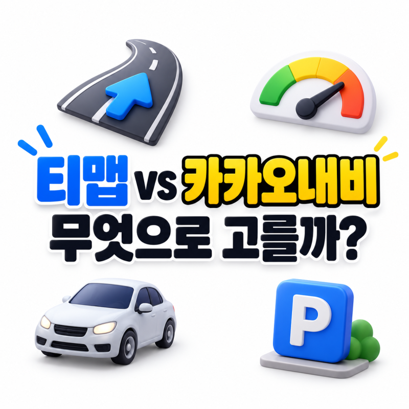 티맵 카카오내비 차이, 운전점수·차량서비스로 고르는 기준