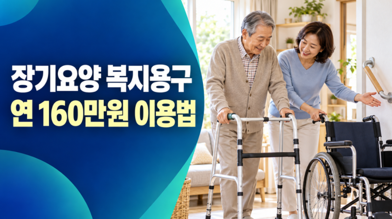 장기요양 복지용구, 연 160만원 한도와 구입·대여 이용법