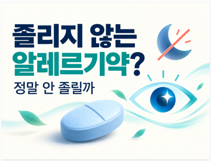 졸리지 않는 알레르기약은 정말 안 졸릴까? 펙소페나딘과 레보세티리진