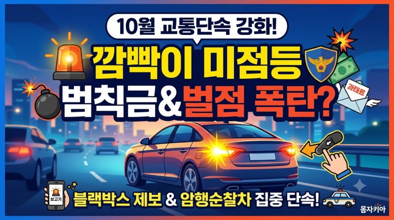 10월부터 집중 단속! 깜빡이 안 켜면 벌점 폭탄? 교통법규 팩트체크