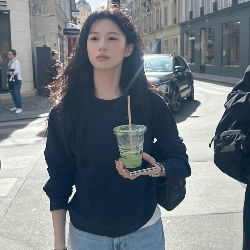 고윤정 맨투맨 명품인줄 알았는데 6만원대 브랜드?