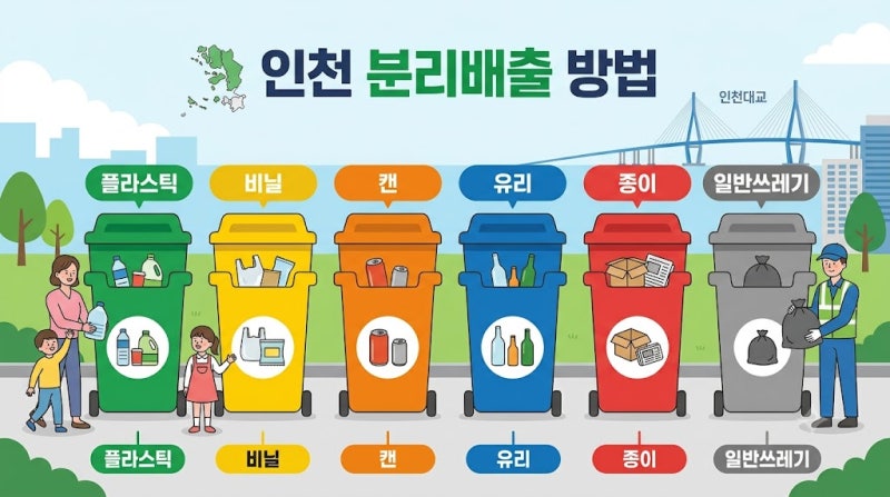 인천 쓰레기 분리수거 재활용 배출 방법