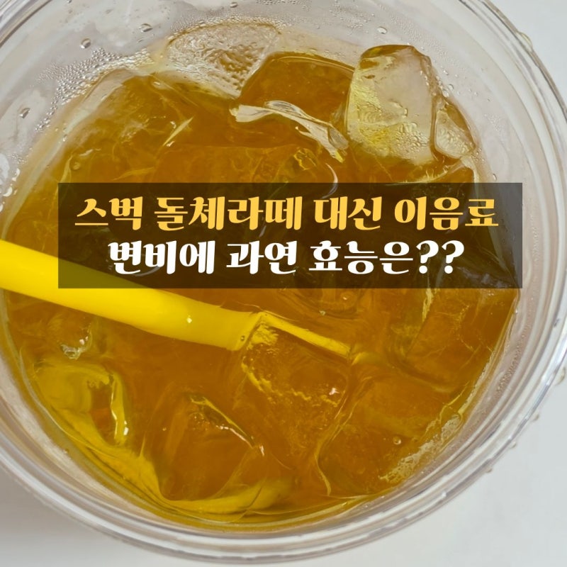 스타벅스 돌체라떼 대신 마셔본 메가커피 제로 부스트 에이드, 화장실 효과는?