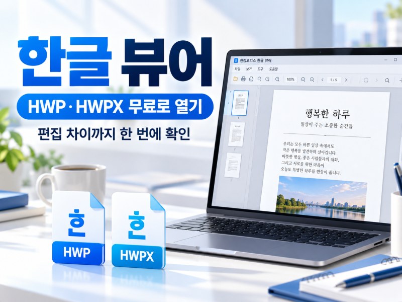 한글 뷰어 다운로드｜HWP·HWPX 파일 무료로 여는 방법