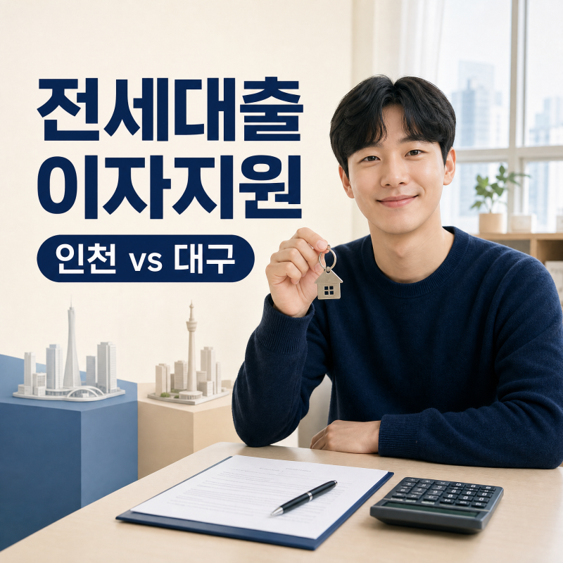 청년 주택임차보증금 이자지원 인천 vs 대구, 지금 신청 가능한 곳은?