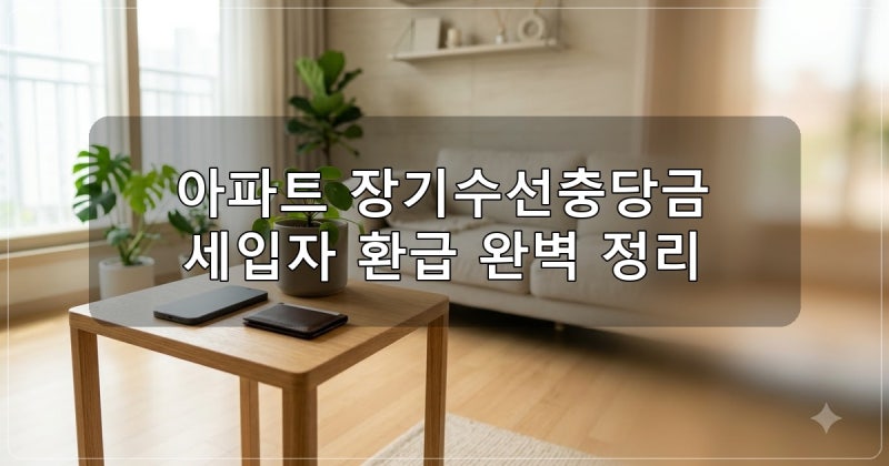 아파트 장기수선충당금 환급 방법, 이사할 때 세입자가 꼭 챙겨야 할 절차