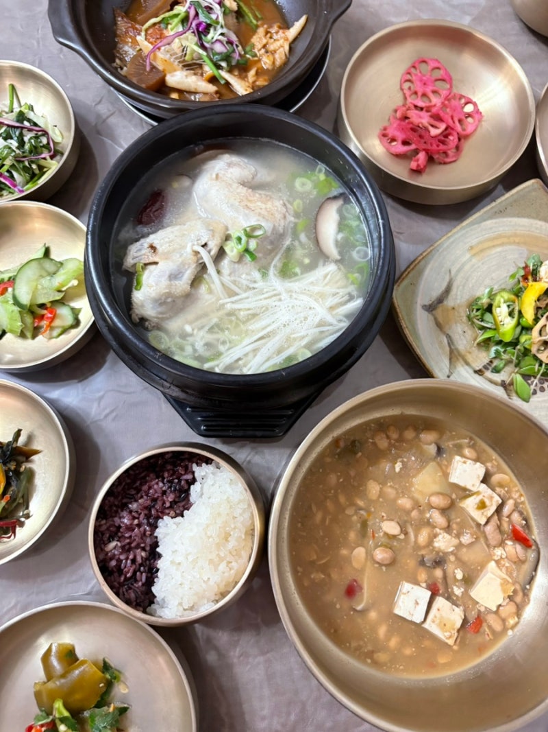 양산 다이아몬드cc 근처 통도사 홍룡사 맛집 약식동원, 한정식 삼계탕 먹으러 또 가고 싶은 ....
