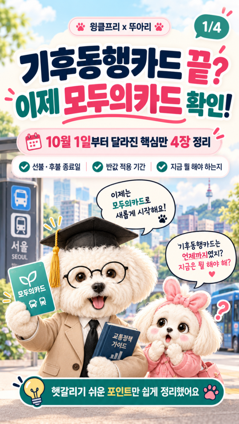 모두의카드, 갑자기 왜 많이 찾나 했더니…기후동행카드 30일권 끝났네요
