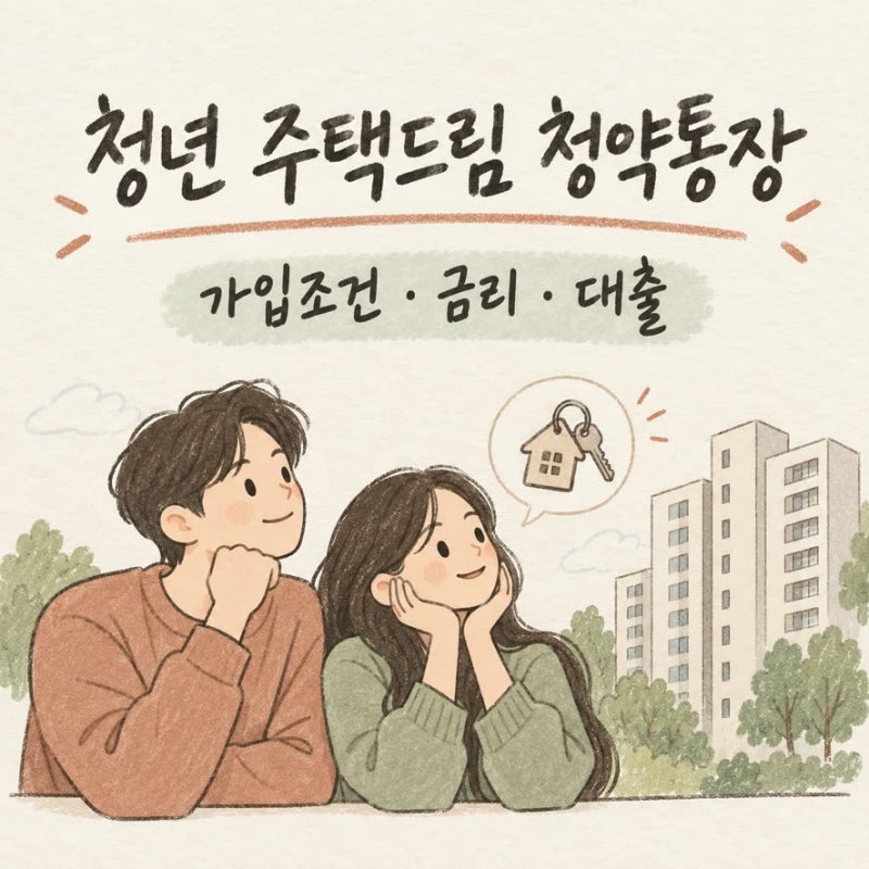 청년 주택드림 청약통장 가입조건 금리 대출 연계 총정리