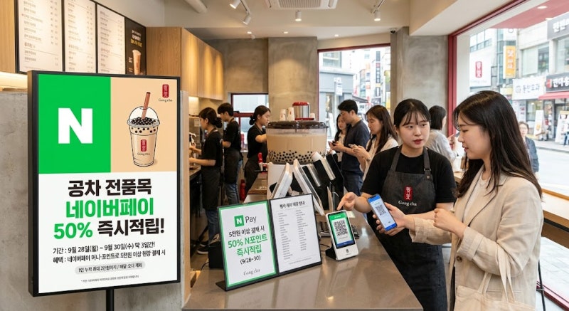 [공차 꿀팁] 공차 네이버페이 50% 혜택 총정리! 인기 추천 메뉴부터 결제 주의사항까지