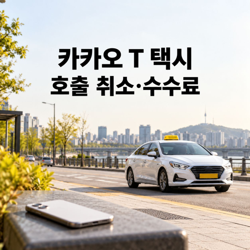 카카오T 택시 호출 취소, 배차 전후 버튼과 수수료 확인