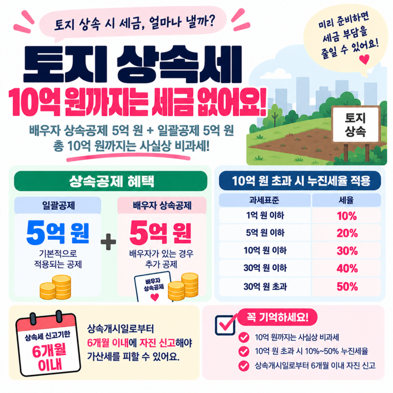 토지상속세 기준, 취득세까지 완벽 세금 폭탄 피하는 법은?