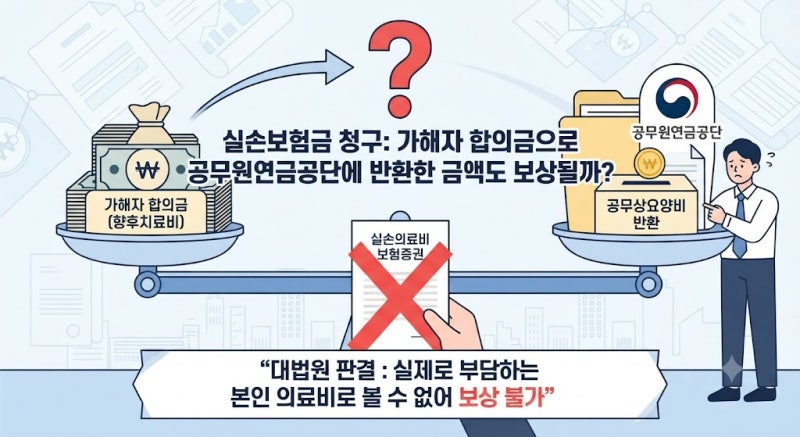 실손보험금 청구, 가해자 합의금은 어떻게.....