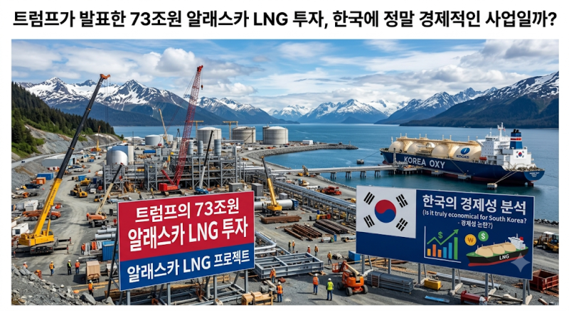 트럼프가 발표한 73조원 알래스카 LNG 투자, 한국에 정말 경제적인 사업일까?