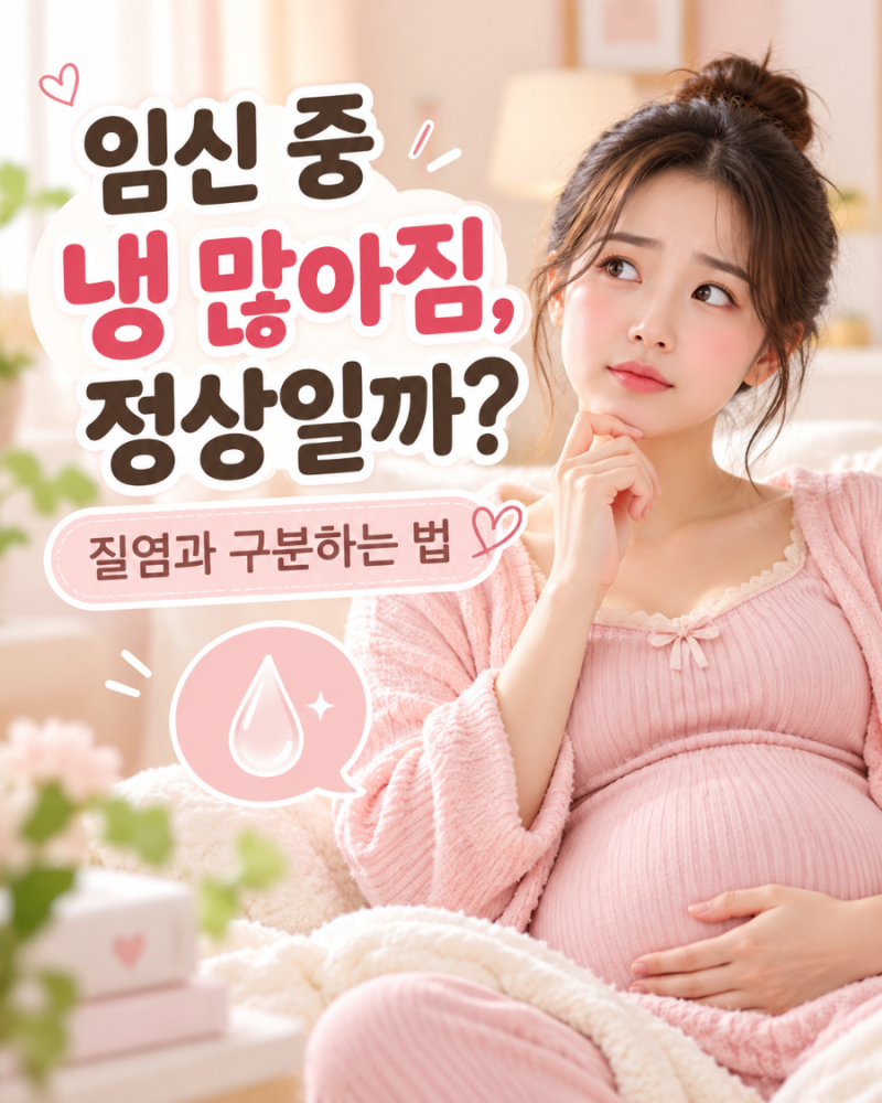 임신 중 냉 많아짐, 정상일까? 질염과 구분하는 법