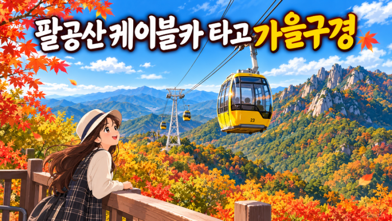 대구 가볼만한 곳｜팔공산 케이블카 타고 해발 820m 신림봉까지