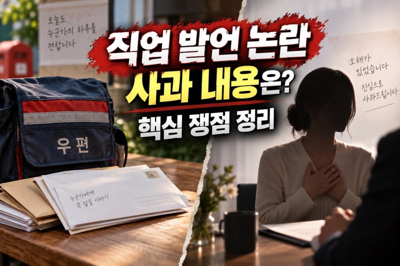 나솔 33기 현숙, 집배원 논란 사과 내용과 쟁점은?