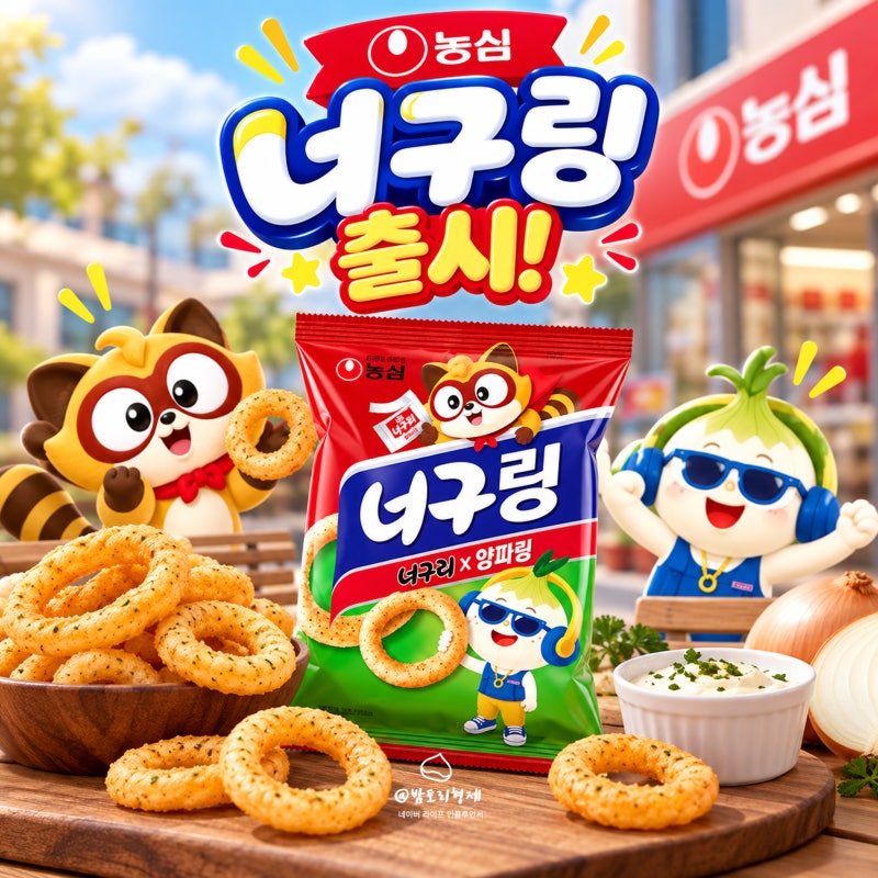 너구링 출시일 언제? 농심 너구리X양파링 구하는 법은?