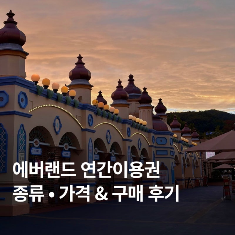 에버랜드 2026 연간회원권 종류 가격 방법 미리 해두고 가면 편해요! 모바일 구매 방법 등록방....