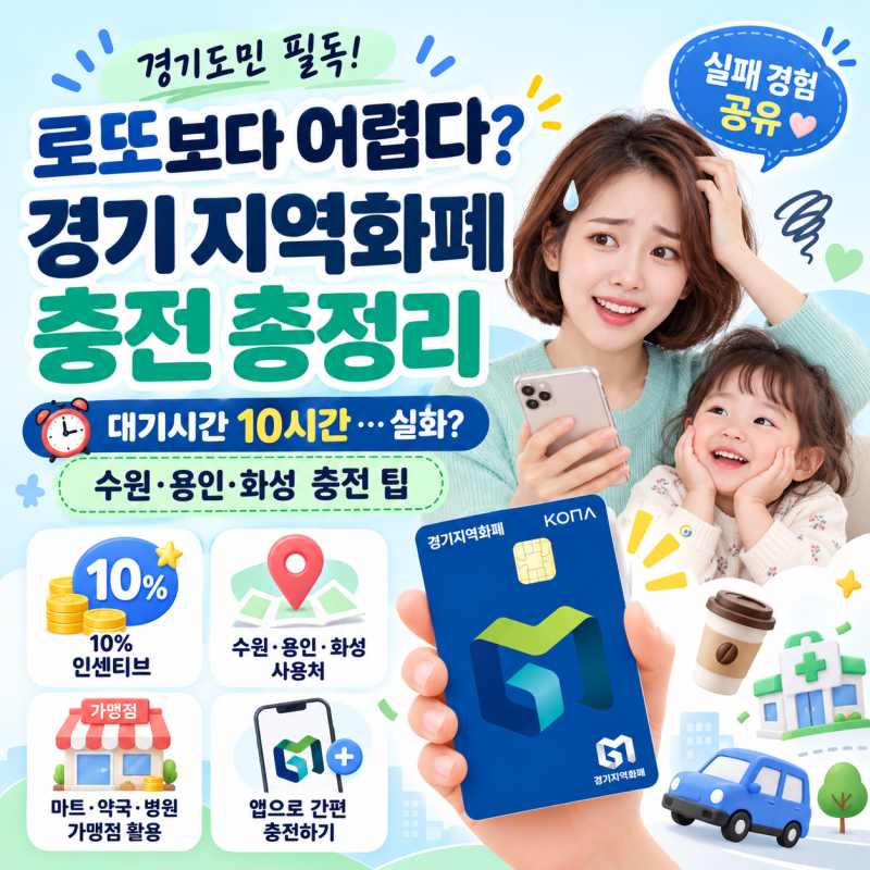 대기시간 10시간? 경기 지역 화폐 충전 방법 시간 사용처 화성페이 수원페이 용인페이