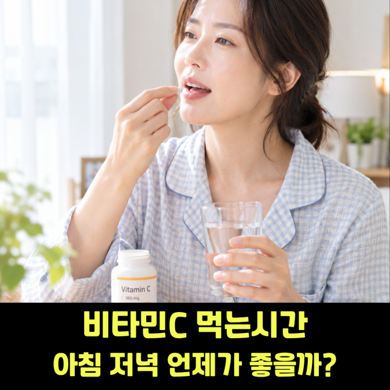 비타민C 먹는시간, 아침 저녁 언제가 좋을까?
