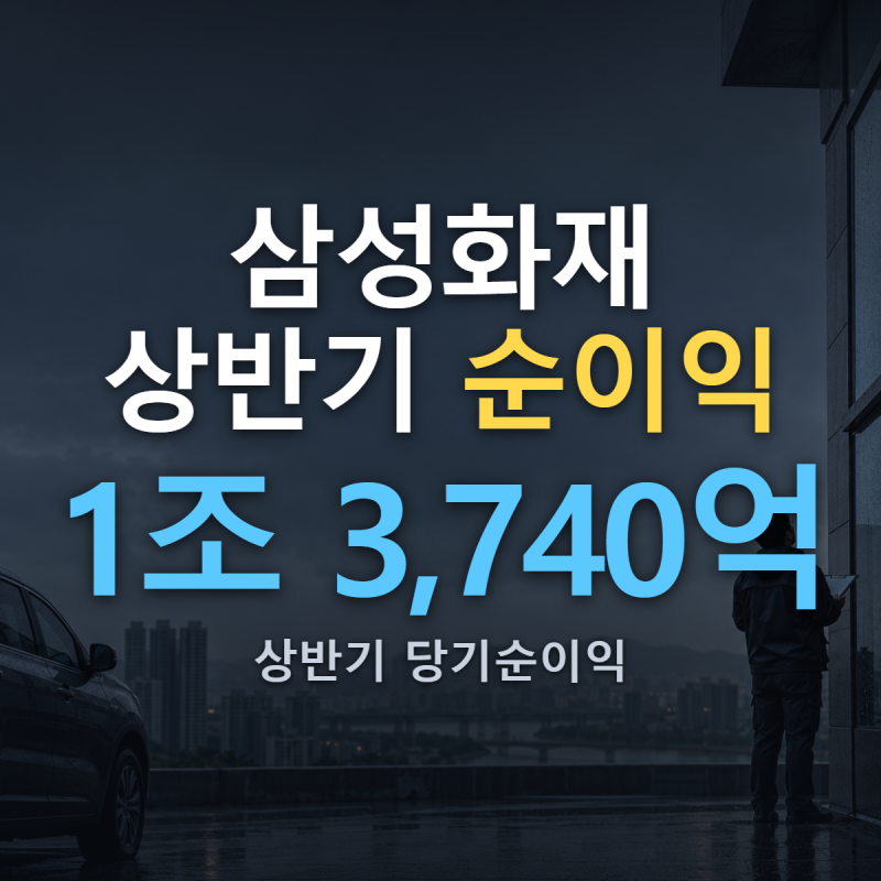 삼성화재 상반기 매출 13조 1377억이면 실제 남긴 순익은 얼마인가