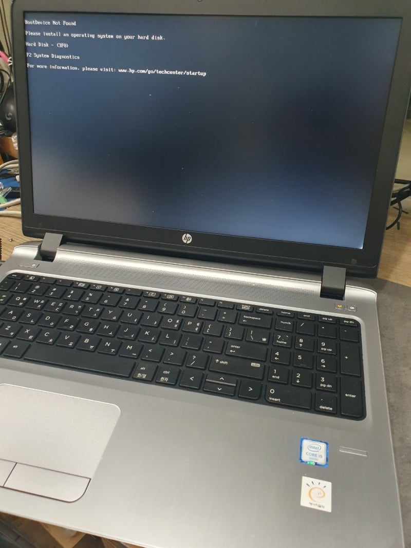[노트북 수리] HP 노트북 부팅 안 됨 (BootDevice Not Found) 해결 / M.2 SATA에서 2.5인치 SATA SSD 교체 및....