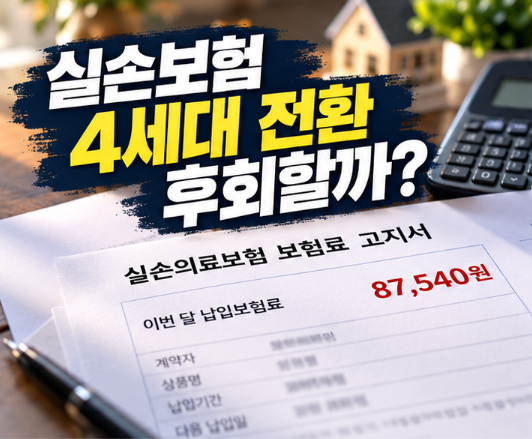 실비보험 4세대 전환 후회할까? 1세대 2세대 장단점 비교 및 전환 기준 3가지