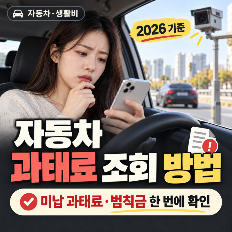 자동차 과태료 조회 방법, 미납 과태료·범칙금 한 번에 확인하기