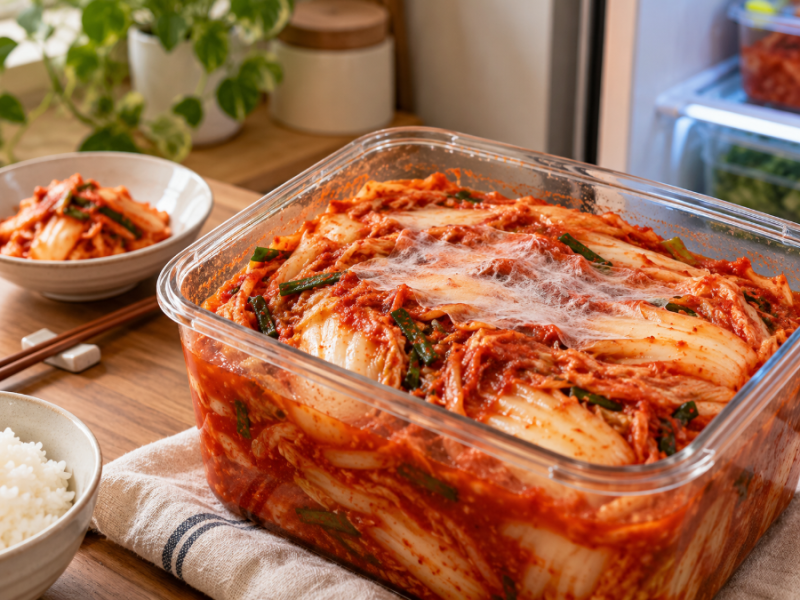 김치 표면에 하얀 막이 생겼는데 곰팡이일까? 먹어도 될까?