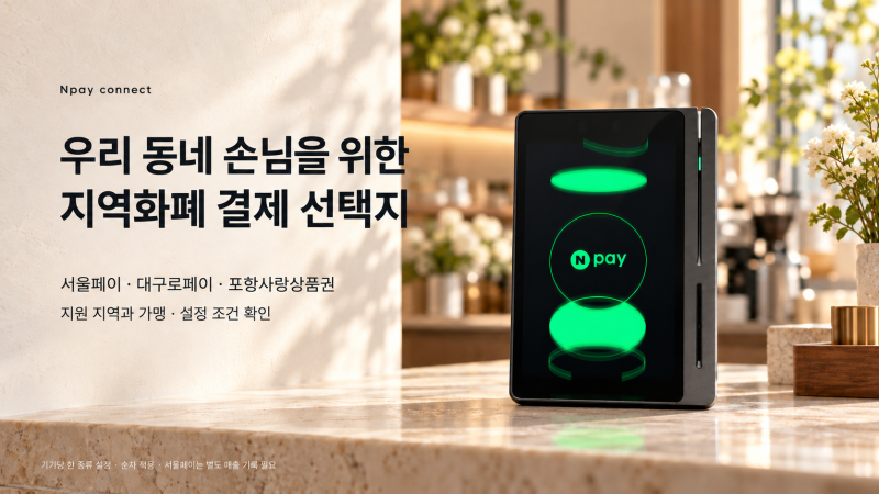 우리 동네 손님의 결제 습관까지 — 네이버커넥트 지역화폐 리뷰