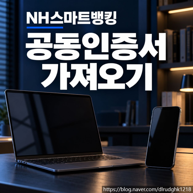 NH스마트뱅킹 공동인증서 가져오기, PC에서 휴대폰으로 옮기는 방법