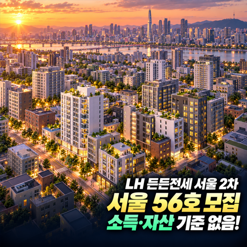 LH 서울 든든전세주택 등장! 중복신청 재계약 임대료 총정리