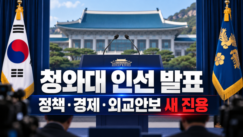 청와대 인선 발표 총정리, 하준경 정책실장·송영길·김병주 특보 발탁