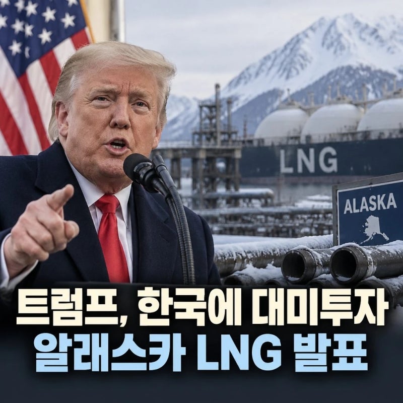 트럼프의 일방적 알래스카 LNG 대미투자 발표! 사회초년생을 위한 주식·환율 대응법