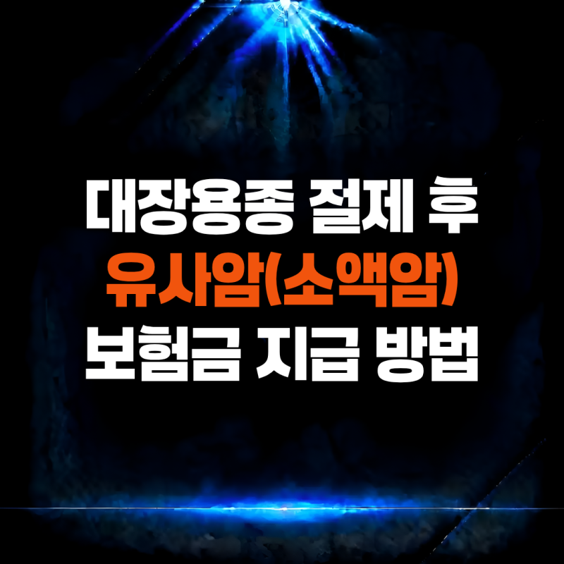 대장용종 제자리암 보험금, 크기나 모양이 아닌 '조직검사결과지'로 승부해야 합니다