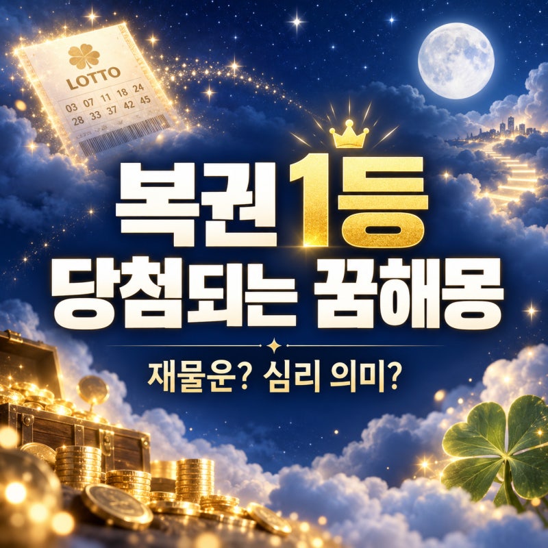 복권 1등 당첨되는 꿈? 재물운 꿈해몽과 심리 의미