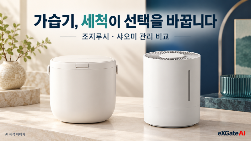 샤오미 기화식 가습기 필터 냄새·교체는?｜조지루시 석회 세척·유지비까지