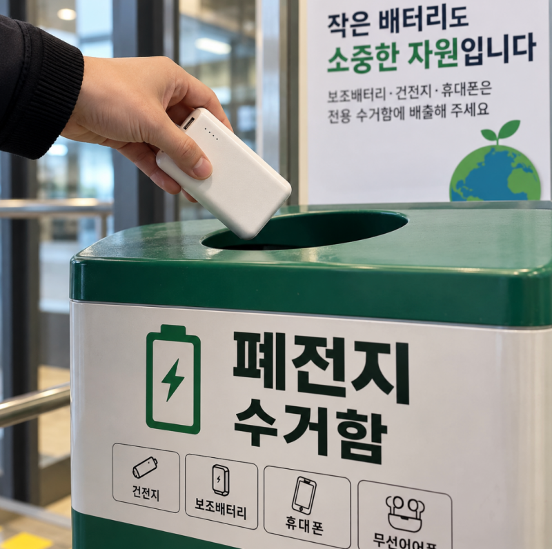 다 쓴 보조배터리 "종량제 봉투에 넣으면 안 되는 이유"