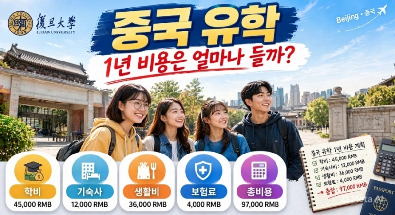 중국 유학 비용은 실제로 얼마나 들까?｜대학 학비부터 생활비까지 1년 비용