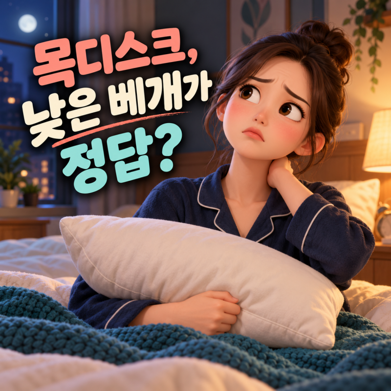 목디스크 베개는 낮을수록 좋을까? 옆으로 자는 사람은 오히려 다를 수 있습니다 (목디스크 ....