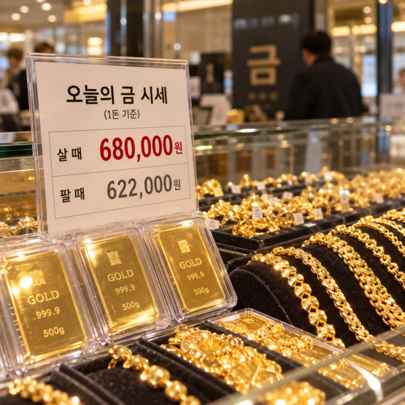 “금테크는 웃고 돌잔치는 울었다” 한 돈 68만원 된 금값