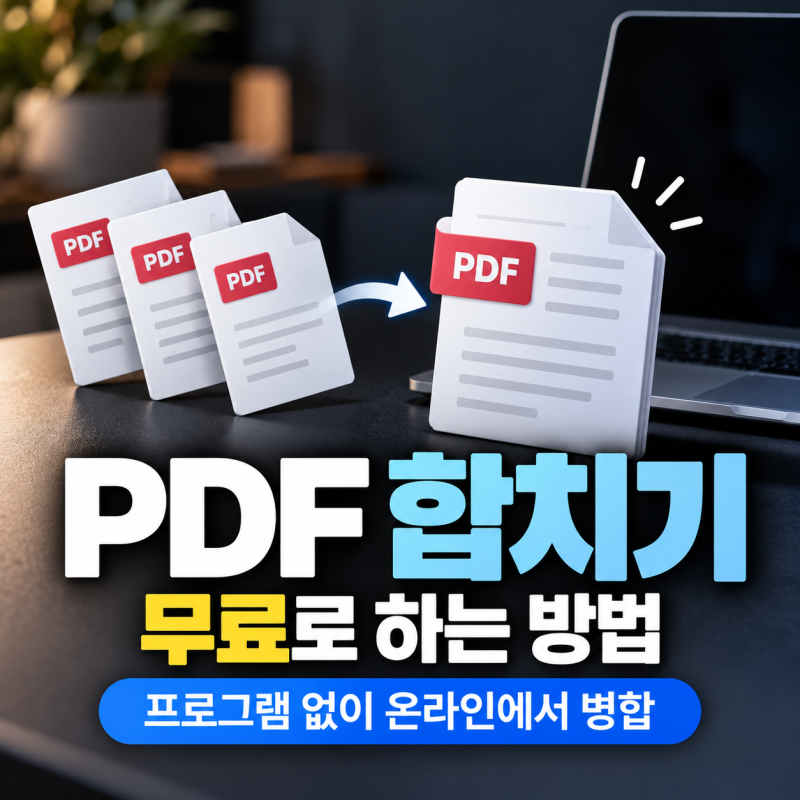 PDF 합치기 무료로 하는 방법, 프로그램 없이 온라인에서 병합